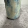 Teal and Lime - Watercolour Vase with Lid Teal and Lime - Watercolour Vase with Lid