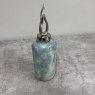 Teal and Lime - Watercolour Vase with Lid Teal and Lime - Watercolour Vase with Lid