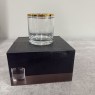 Set of 4 - Tumbler Glasses with Gold Rim Set of 4 - Tumbler Glasses with Gold Rim