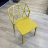 Calligaris - Set of 4 Alchemia Chairs - Mustard - Stackable Calligaris - Set of 4 Alchemia Chairs - Mustard - Stackable