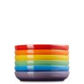 Le Creuset - Rainbow Set of 6 Coupe Pasta Bowls Le Creuset - Rainbow Set of 6 Coupe Pasta Bowls
