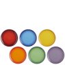 Le Creuset - Rainbow Set of 6 Coupe Side Plates Le Creuset - Rainbow Set of 6 Coupe Side Plates