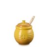 Le Creuset - Stoneware Honey Pot and Dipper Nectar Le Creuset - Stoneware Honey Pot and Dipper Nectar