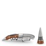Le Creuset - Wine Accessories GS-190 Waiters Corkscrew and Stopper Gift Set Wood Le Creuset - Wine Accessories GS-190 Waiters Corkscrew and Stopper Gift Set Wood
