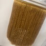 Glass Ceiling Pendant with Ochre Fringing Glass Ceiling Pendant with Ochre Fringing