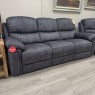 Indigo - 3 Seater Graphite Fabric with Power Recliner Indigo - 3 Seater Graphite Fabric with Power Recliner