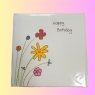 Perla Rose Crafts - Happy Birthday - Colourful Flowers Perla Rose Crafts - Happy Birthday - Colourful Flowers