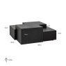 Lennox - Dark Coffee table Lennox - Dark Coffee table