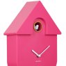 Wall Clock Modern Cuckoo - Bright Pink Wall Clock Modern Cuckoo - Bright Pink