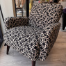 Orla Kiely - Pettigo Accent Chair - Monochrome Fabric Orla Kiely - Pettigo Accent Chair - Monochrome Fabric
