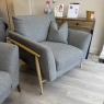 Ercol - Forli Armchair in Grey Fabric Ercol - Forli Armchair in Grey Fabric