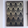 Framed Canvas - Black & Gold Deco Design Framed Canvas - Black & Gold Deco Design