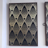 Framed Canvas - Black & Gold Deco Design Framed Canvas - Black & Gold Deco Design