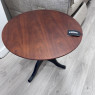 Round Dark Wood Side Table Round Dark Wood Side Table