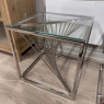 Abstract Lamp Table - Glass & Chrome Abstract Lamp Table - Glass & Chrome