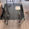 Smoke Glass & Chrome Side Table Smoke Glass & Chrome Side Table