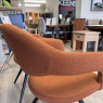 Set of 2 Jasmine Chairs - Orange Fabric Set of 2 Jasmine Chairs - Orange Fabric