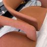 Set of 2 Jasmine Chairs - Orange Fabric Set of 2 Jasmine Chairs - Orange Fabric