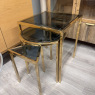 Layla Black &. Gold Nest of 3 Tables Layla Black &. Gold Nest of 3 Tables