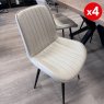 Set of 4 Rico - Stone Dining Chairs Set of 4 Rico - Stone Dining Chairs