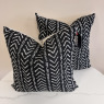 Cushion Bundle - Set of 2 - Black Chevron Cushion Bundle - Set of 2 - Black Chevron
