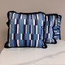 Cushion Bundle - Set of 3 - Denim Blocks with Fringe Cushion Bundle - Set of 3 - Denim Blocks with Fringe