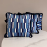 Cushion Bundle - Set of 3 - Denim Blocks with Fringe Cushion Bundle - Set of 3 - Denim Blocks with Fringe