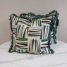 Cushion Bundle - Set of 3 - Green Squares with Fringe Cushion Bundle - Set of 3 - Green Squares with Fringe