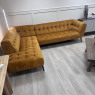 Skyscraper - Fabric LHF Corner Sofa - Misty Gold Velvet Skyscraper - Fabric LHF Corner Sofa - Misty Gold Velvet