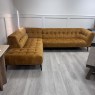 Skyscraper - Fabric LHF Corner Sofa - Misty Gold Velvet Skyscraper - Fabric LHF Corner Sofa - Misty Gold Velvet