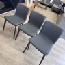 Set of 3 Calligaris - Annie Chairs in Grey Scuba/Smoke Legs Set of 3 Calligaris - Annie Chairs in Grey Scuba/Smoke Legs