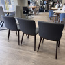 Set of 3 Calligaris - Annie Chairs in Grey Scuba/Smoke Legs Set of 3 Calligaris - Annie Chairs in Grey Scuba/Smoke Legs