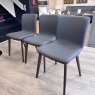 Set of 3 Calligaris - Annie Chairs in Grey Scuba/Smoke Legs Set of 3 Calligaris - Annie Chairs in Grey Scuba/Smoke Legs