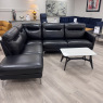 Velar - Black LHF Leather Cornersofa Velar - Black LHF Leather Cornersofa