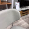 Calligaris - Set of 2 Claire M Chairs in Taupe Leather Calligaris - Set of 2 Claire M Chairs in Taupe Leather