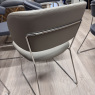 Calligaris - Set of 2 Claire M Chairs in Taupe Leather Calligaris - Set of 2 Claire M Chairs in Taupe Leather