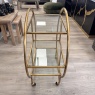 Deco Gold and Glass 3 Tier Drinks Trolley Deco Gold and Glass 3 Tier Drinks Trolley