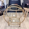 Deco Gold and Glass 3 Tier Drinks Trolley Deco Gold and Glass 3 Tier Drinks Trolley