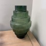 Natuzzi - Green Ribbed Vase Natuzzi - Green Ribbed Vase