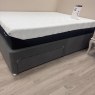 Kingsize Silentnight - Divan Base - 2 Drawers - Grey Fabric Kingsize Silentnight - Divan Base - 2 Drawers - Grey Fabric