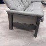 Stressless - Buckingham 2 Seater - Grey Leather & Grey Wood Stressless - Buckingham 2 Seater - Grey Leather & Grey Wood