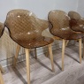 Set of 4 - Saint Tropez - Amber with Oak Legs Set of 4 - Saint Tropez - Amber with Oak Legs