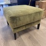 Natuzzi Editions - Calore Ottoman in green fabric Natuzzi Editions - Calore Ottoman in green fabric