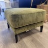 Natuzzi Editions - Calore Ottoman in green fabric Natuzzi Editions - Calore Ottoman in green fabric